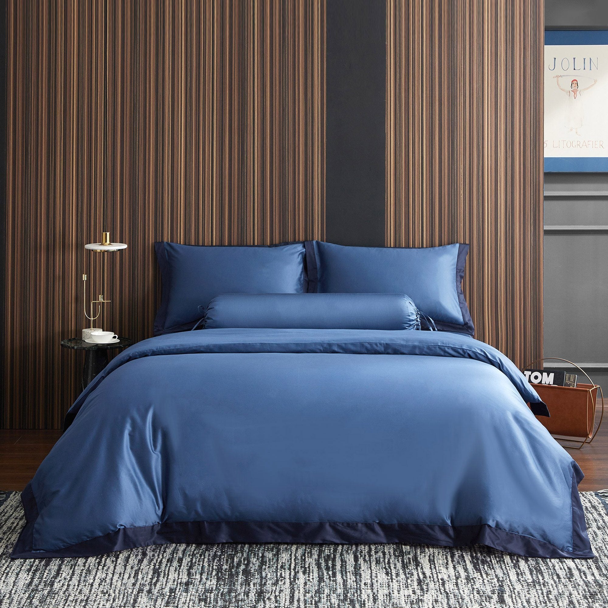 Hotelier Prestigio™ Supima Cotton Cyprus Blue Quilt Cover
