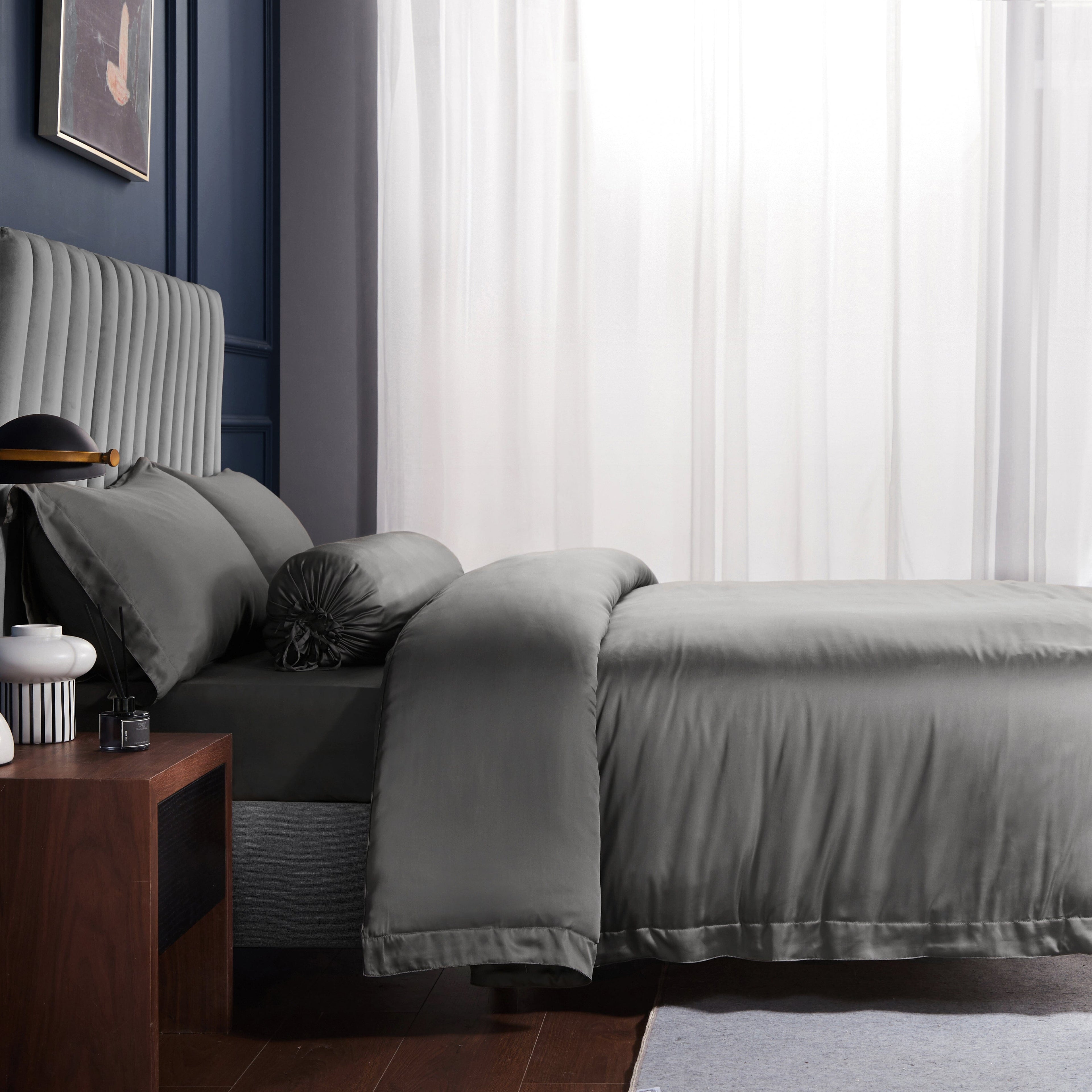 Palais Suite TENCEL™ LF Monsoon Grey Quilt Cover