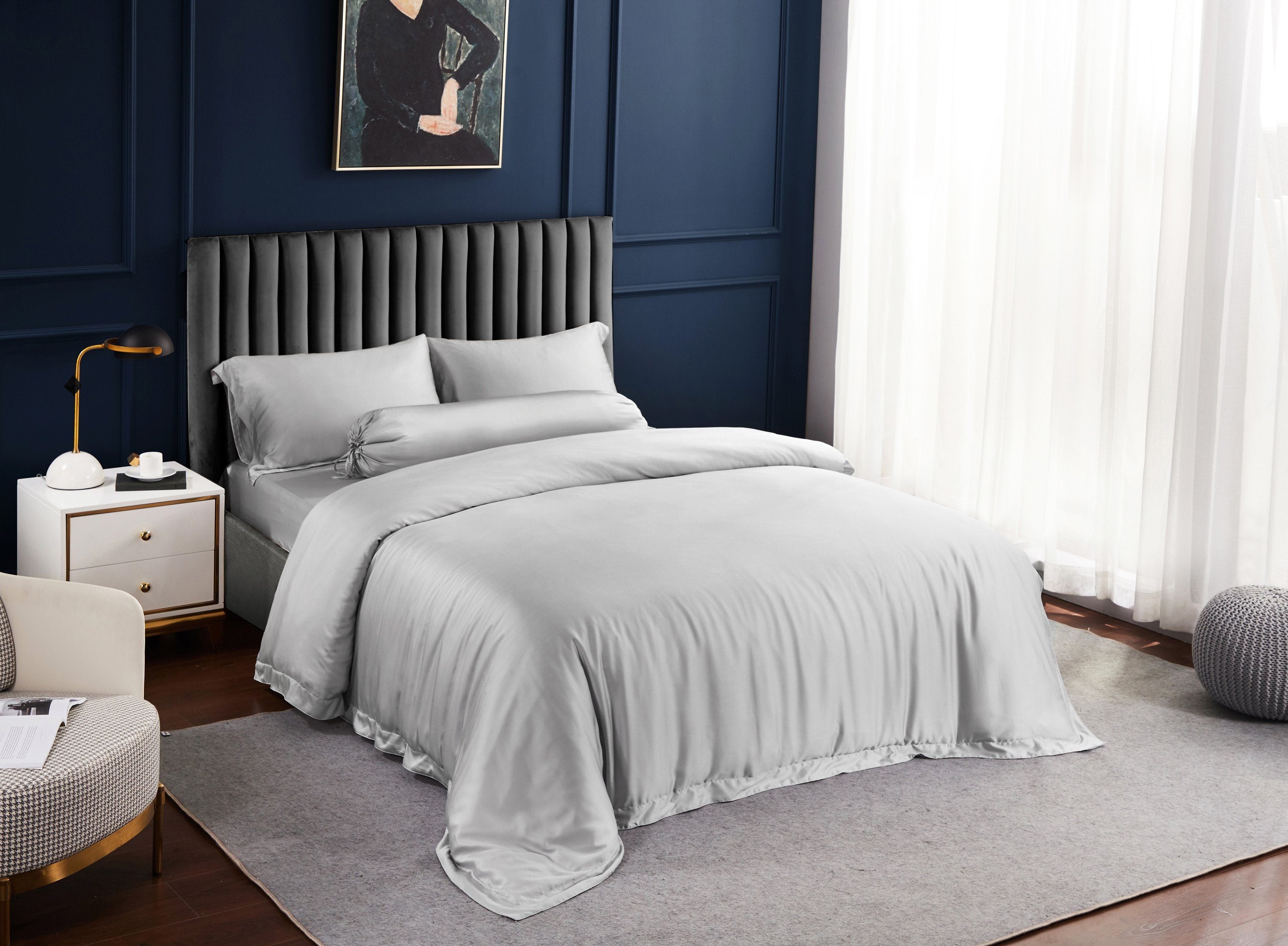 Palais Suite TENCEL™ LF  Silvery Grey Quilt Cover