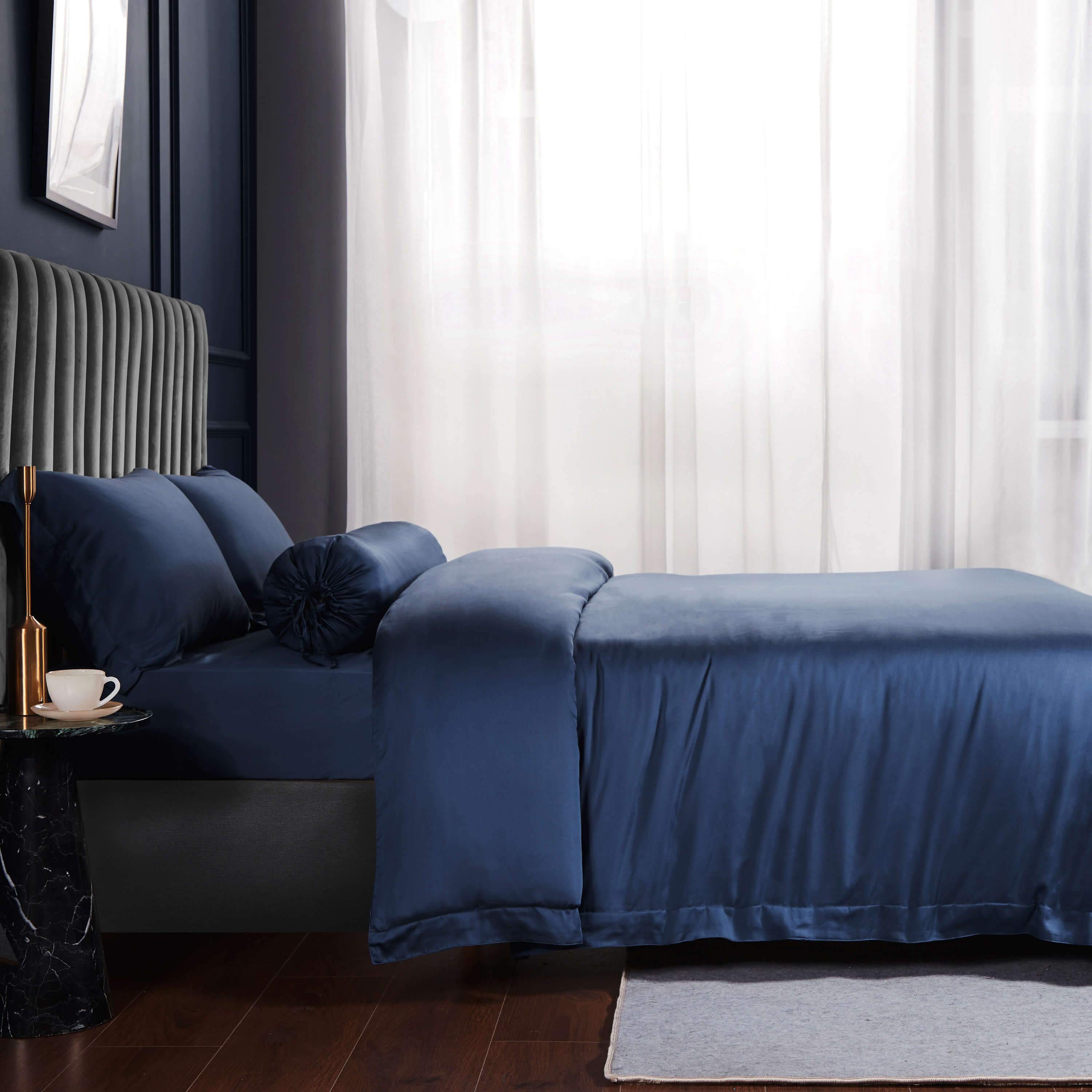 Palais Suite TENCEL™ LF Empress Blue Quilt Cover