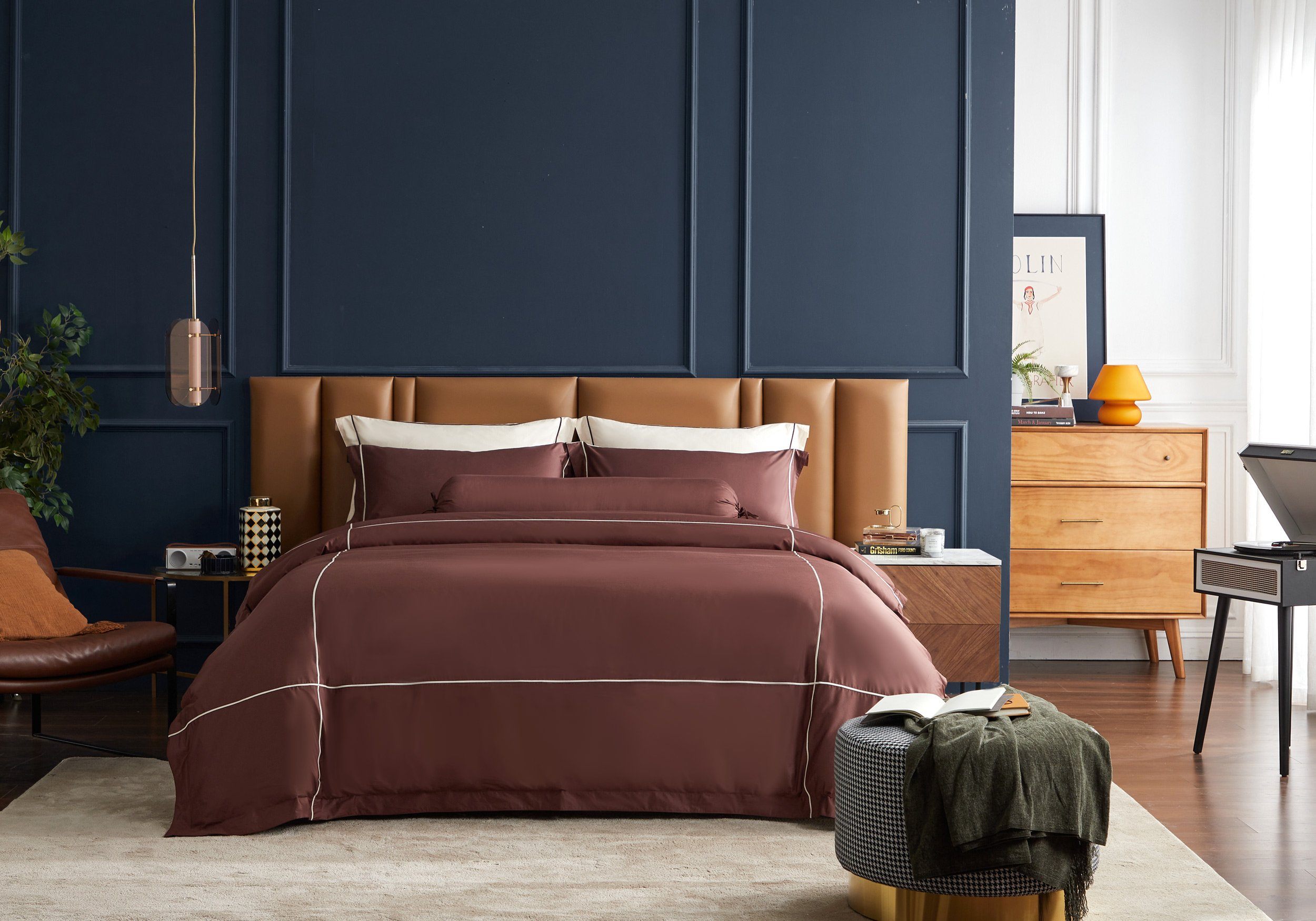 Hotelier Prestigio™ Bruno With Tawny Cross Border Quilt Cover
