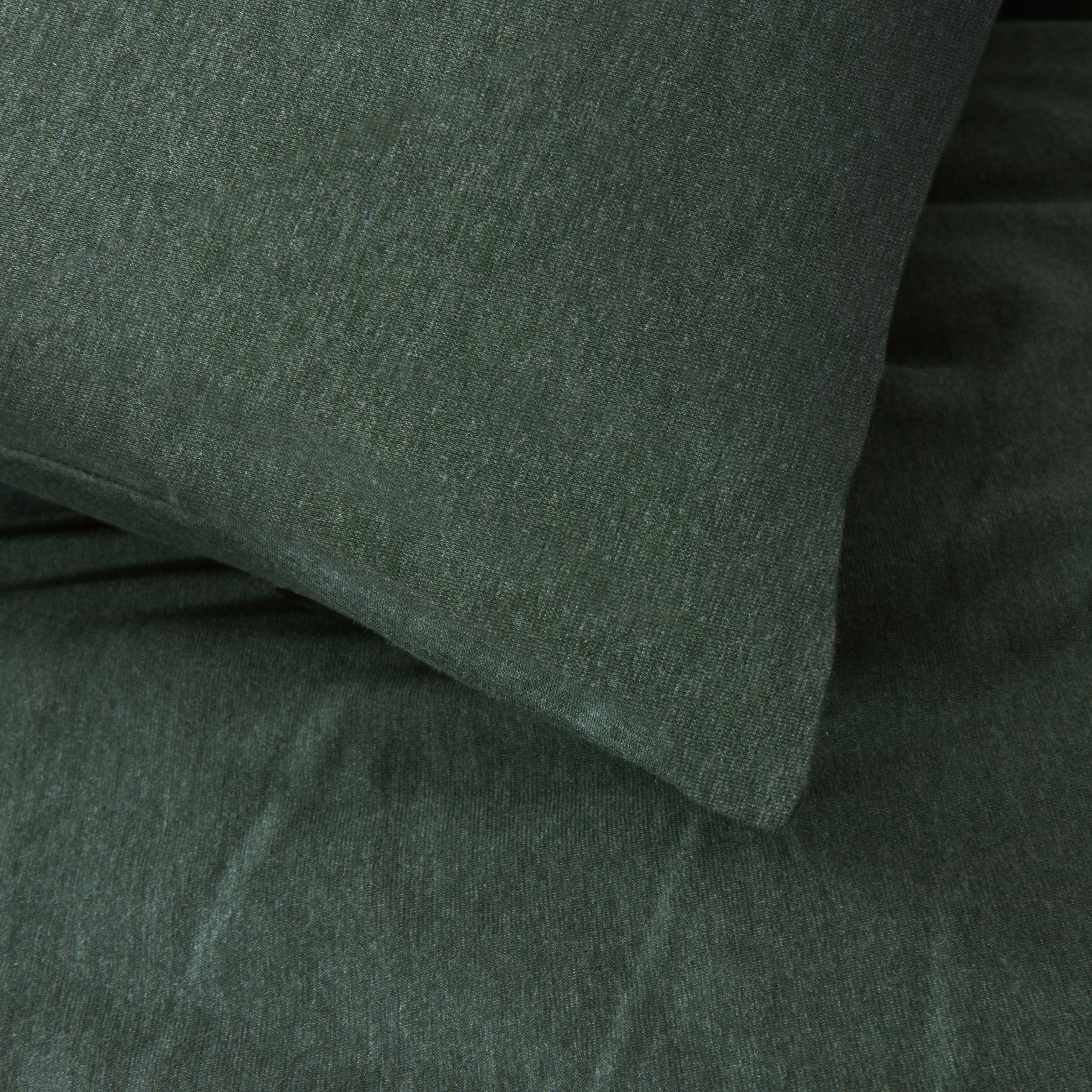 Cotton Pure™ Verde Green Jersey Cotton Quilt Cover