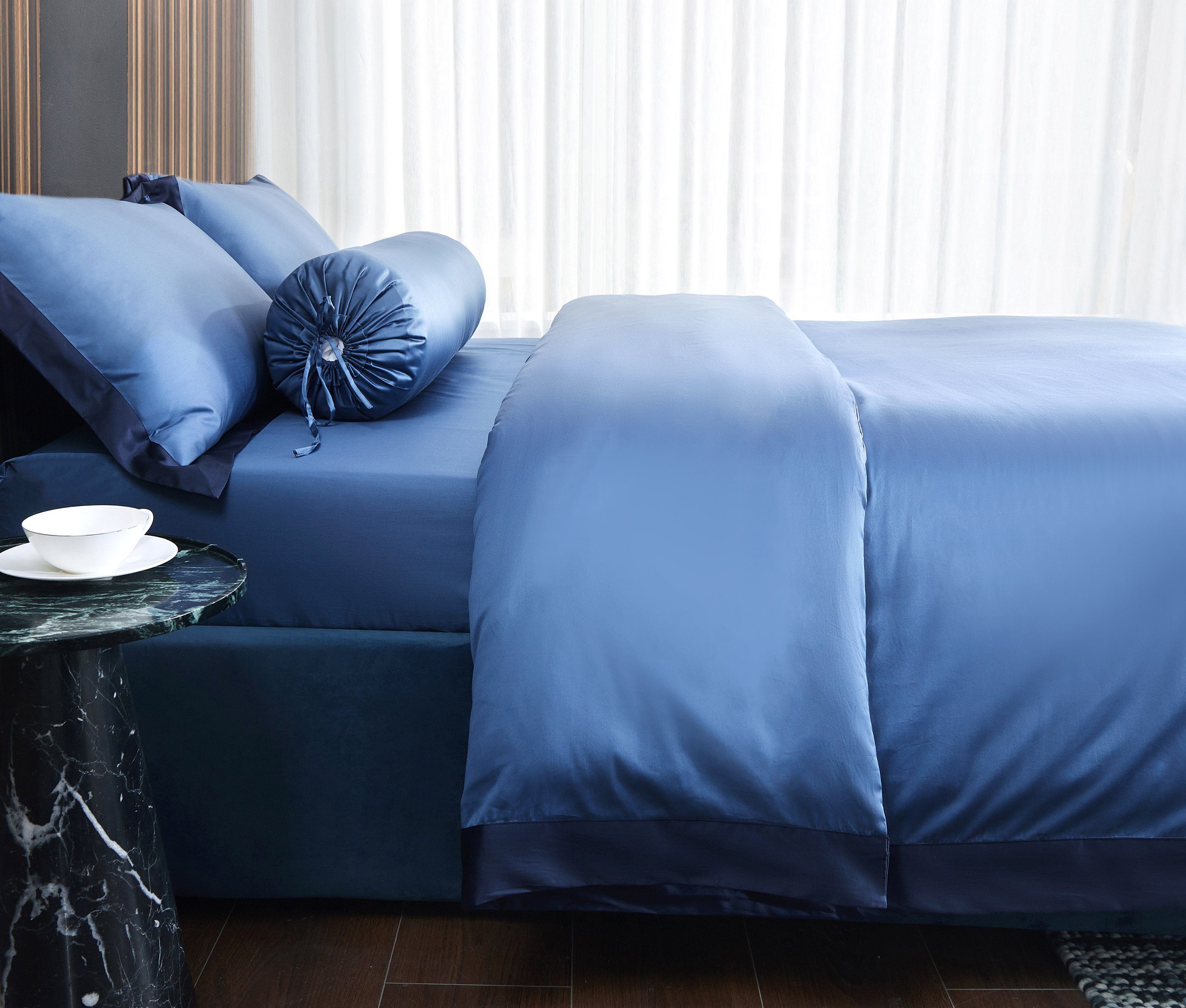 Hotelier Prestigio™ Supima Cotton Cyprus Blue Quilt Cover