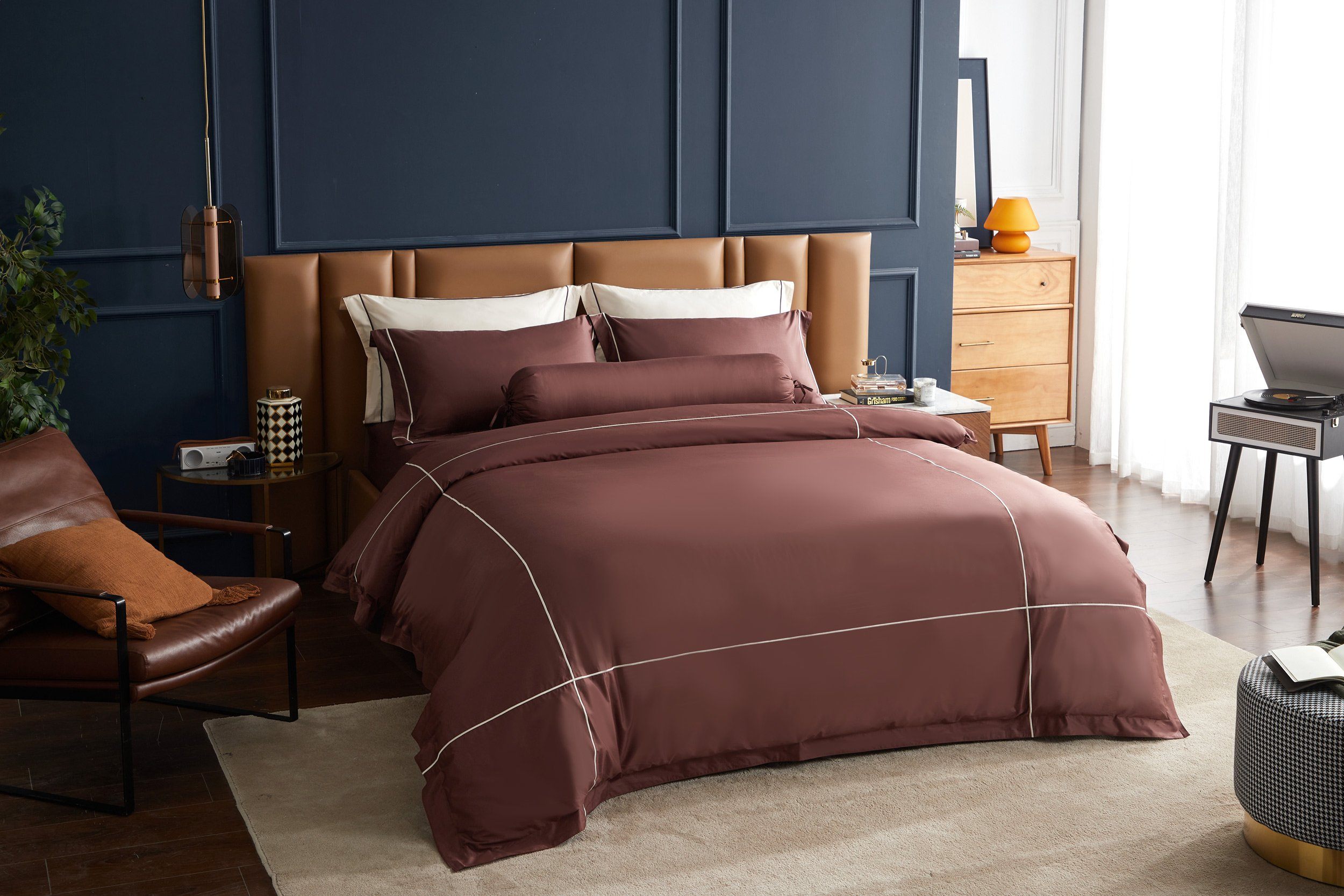 Hotelier Prestigio™ Bruno With Tawny Cross Border Quilt Cover