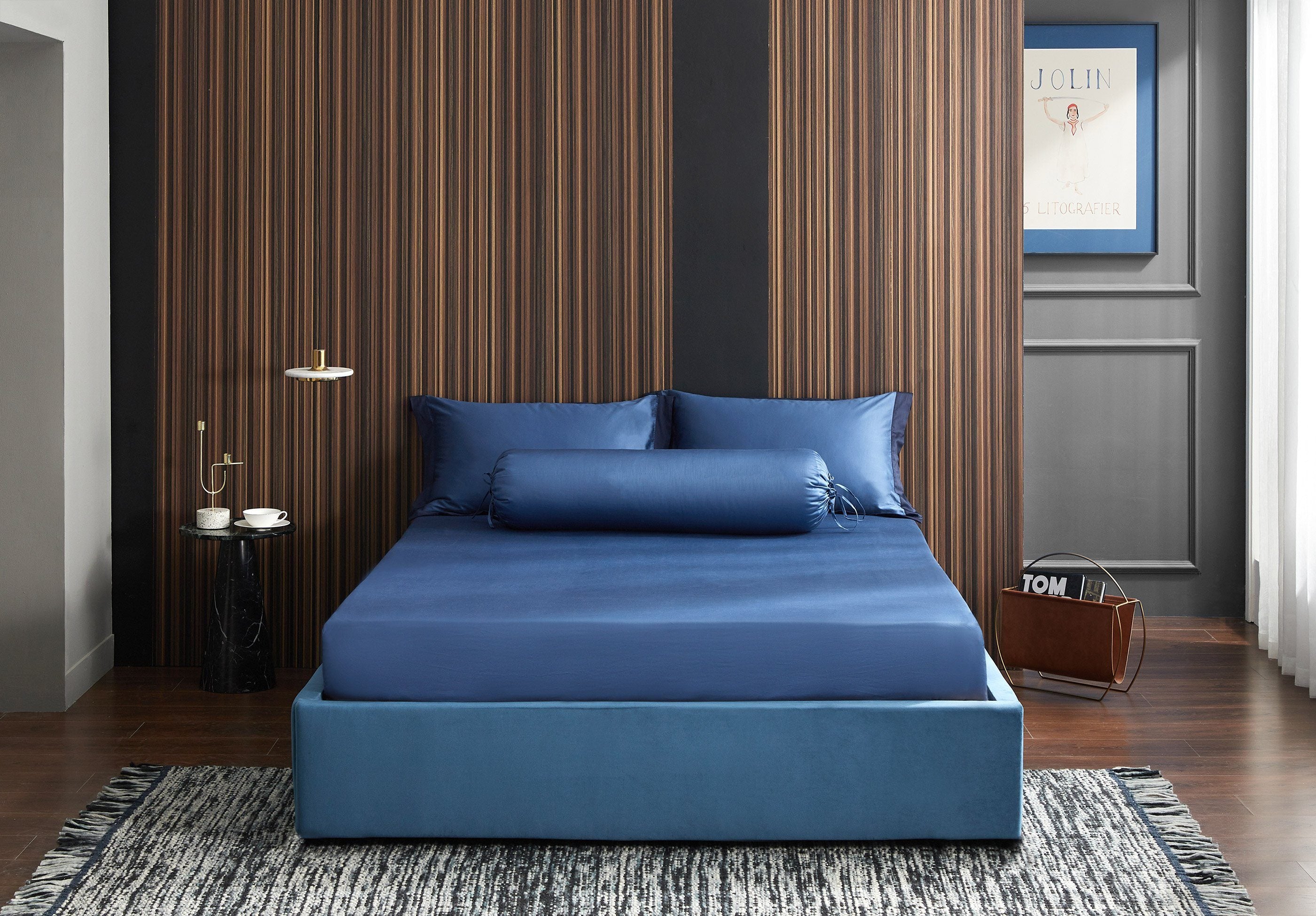 Hotelier Prestigio™ Supima Cotton Cyprus Blue Quilt Cover