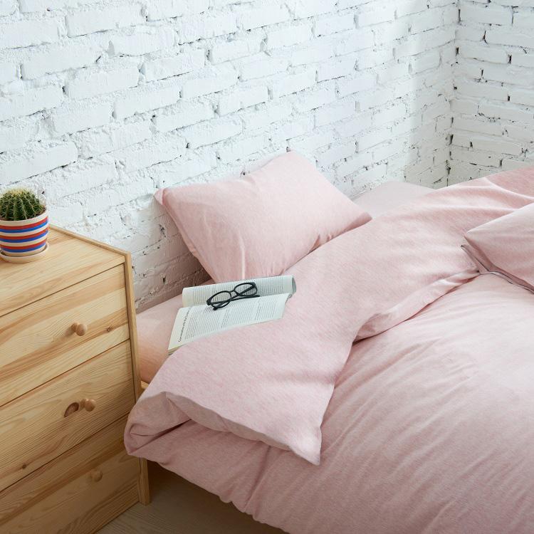 Cotton Pure™ Cravina Pink Jersey Cotton Quilt Cover