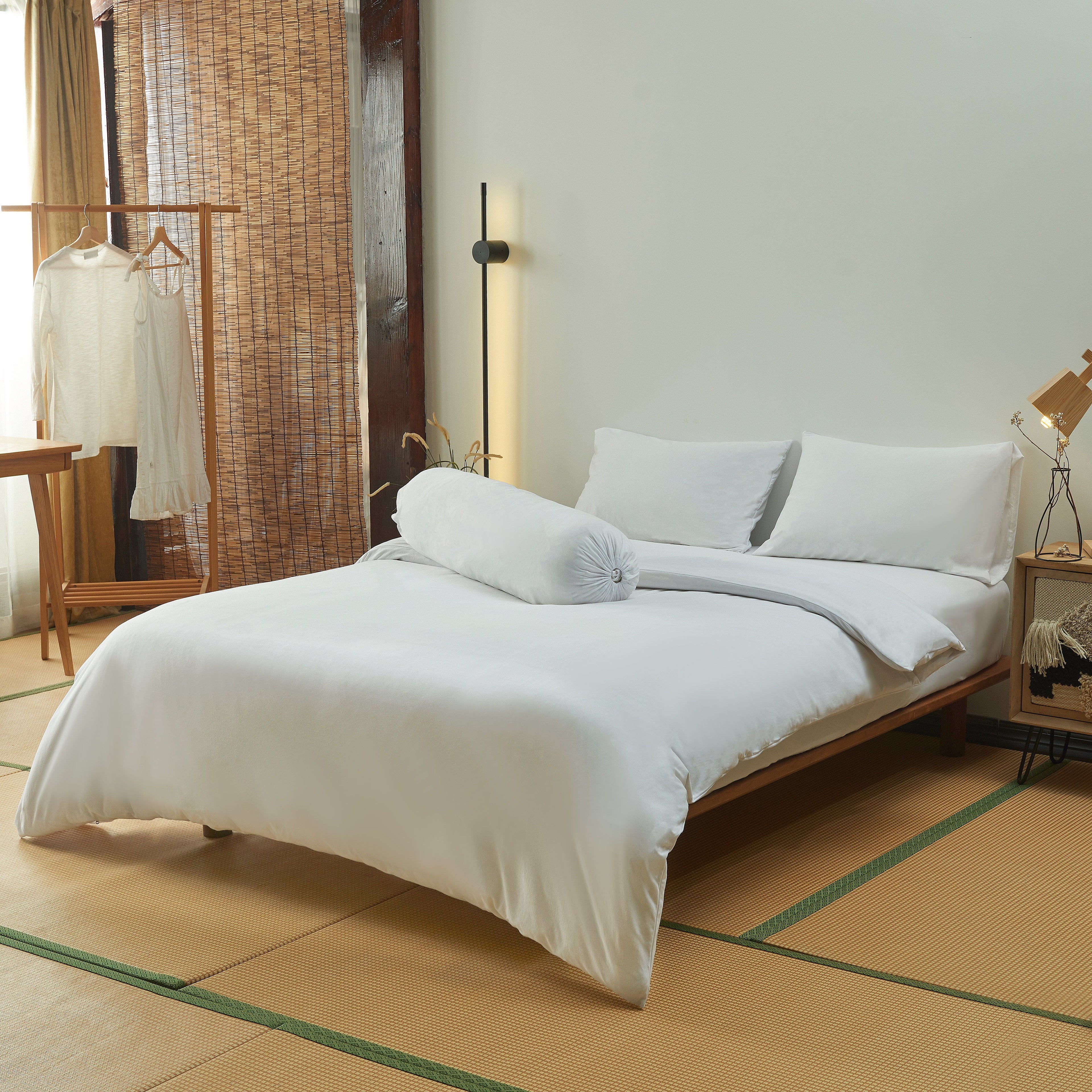 Cotton Pure™ White Jersey Cotton Quilt Cover