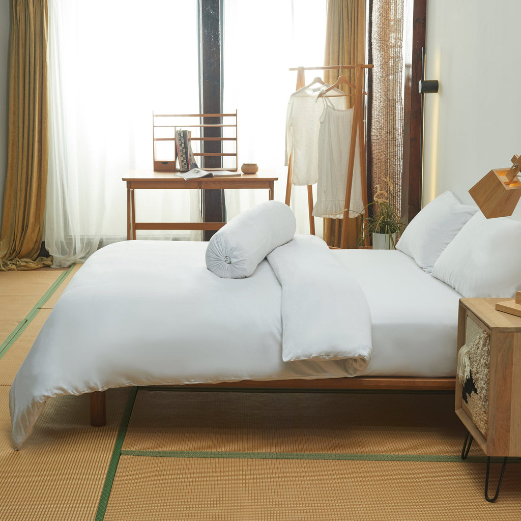 Cotton Pure™ White Jersey Cotton Quilt Cover