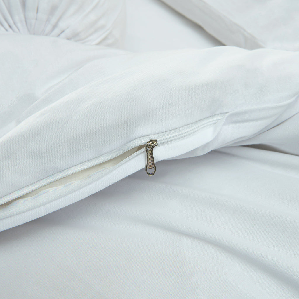 Cotton Pure™ White Jersey Cotton Quilt Cover