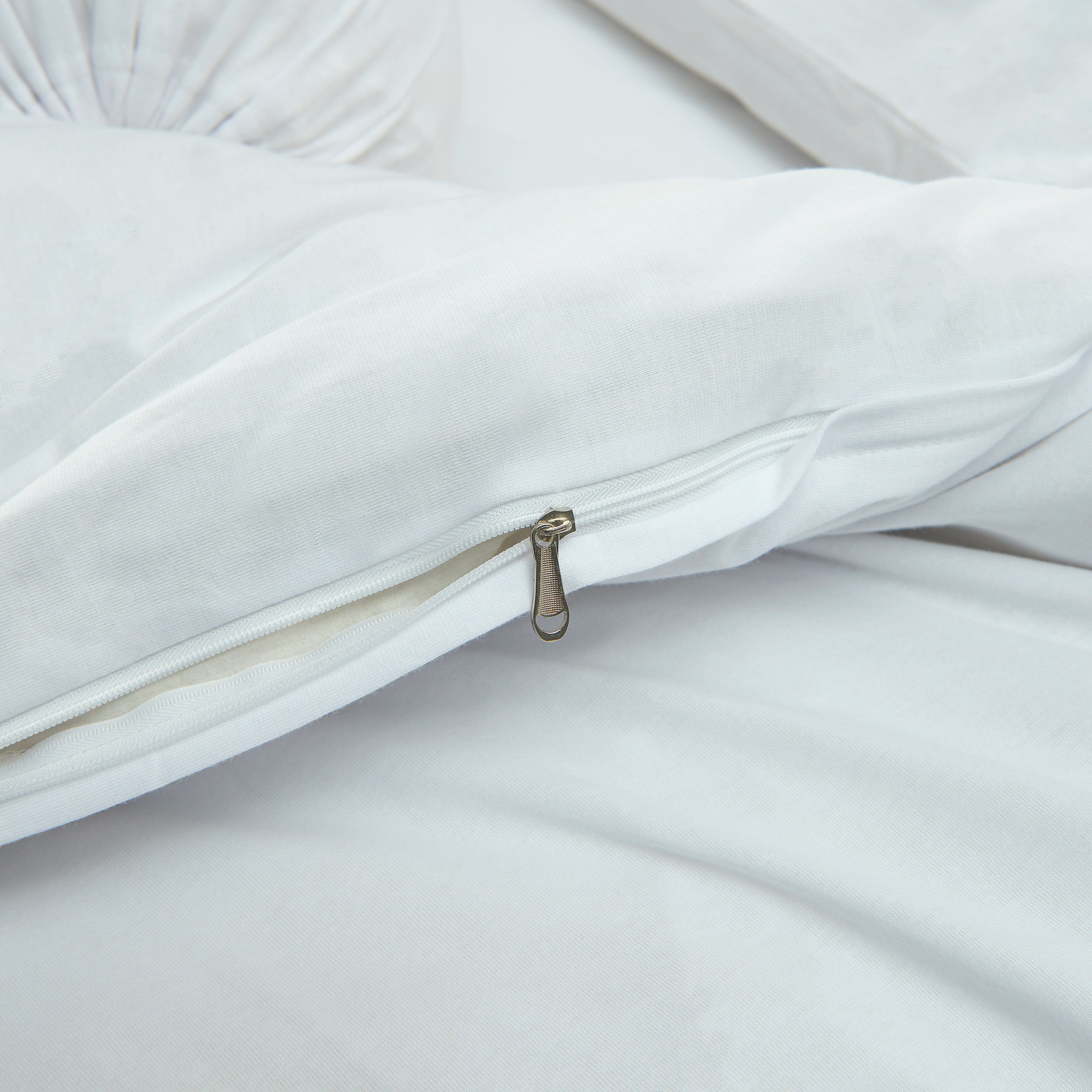 Cotton Pure™ White Jersey Cotton Quilt Cover