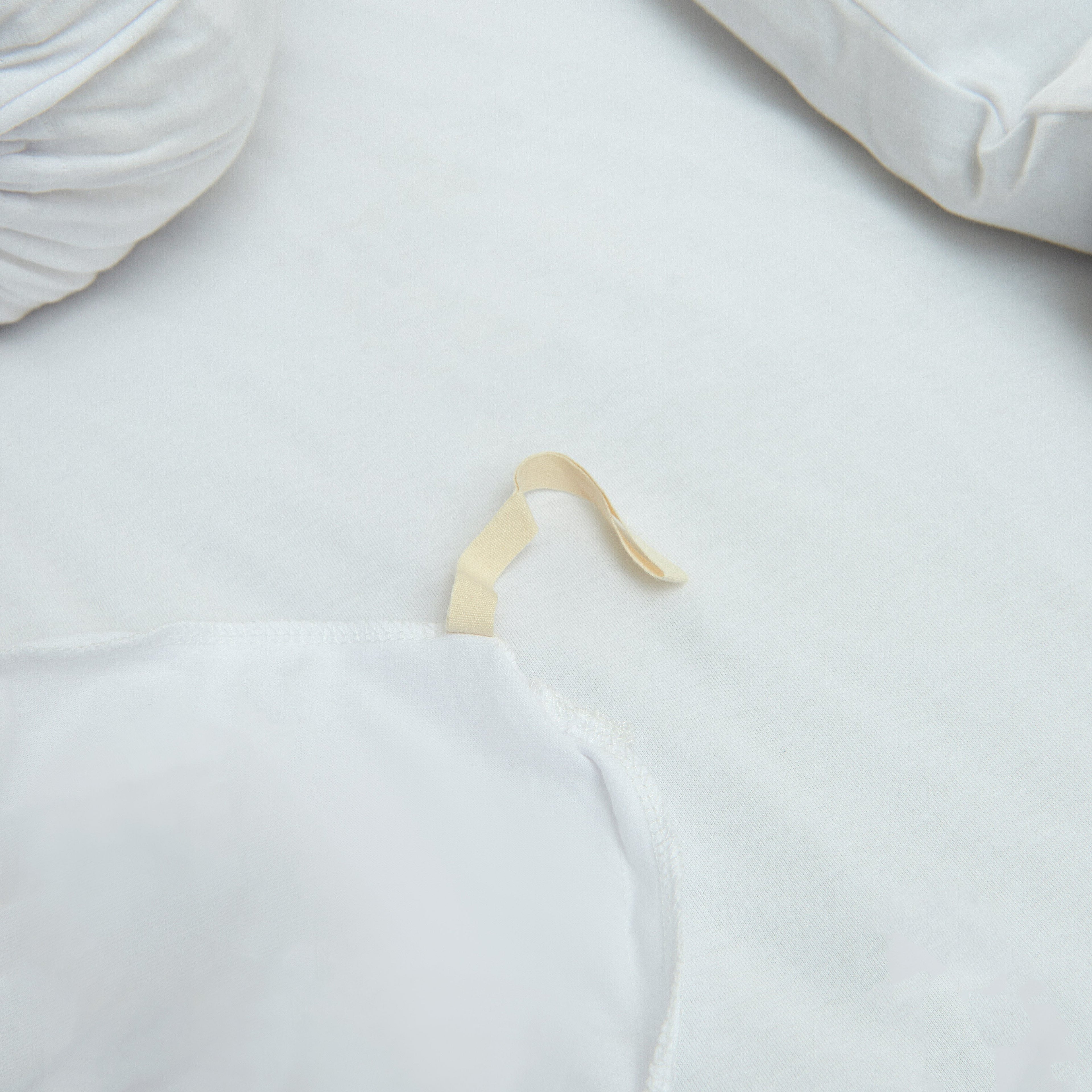 Cotton Pure™ White Jersey Cotton Quilt Cover