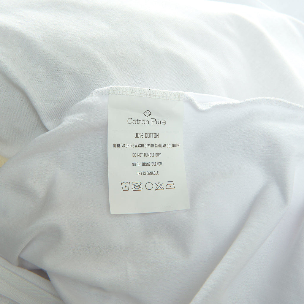Cotton Pure™ White Jersey Cotton Quilt Cover