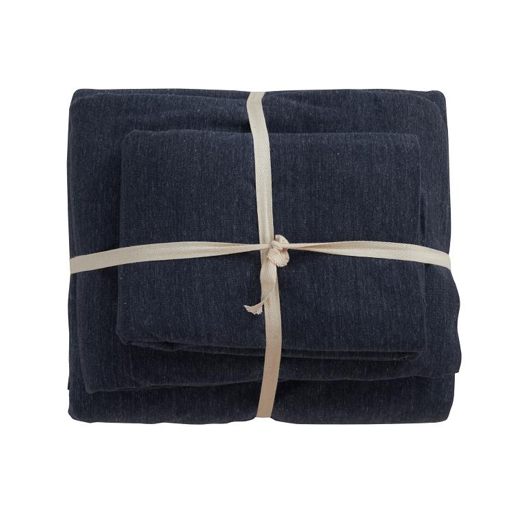 Cotton Pure™ Prussian Blue Jersey Cotton Quilt Cover